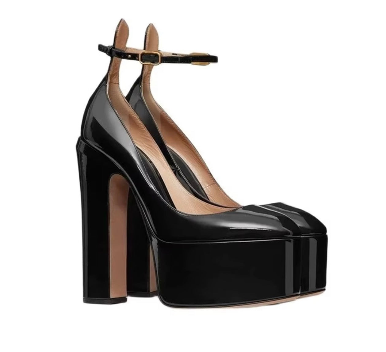 Barbie goin outside - Women's Pink Sandals Platform Heel Round / Talons platform