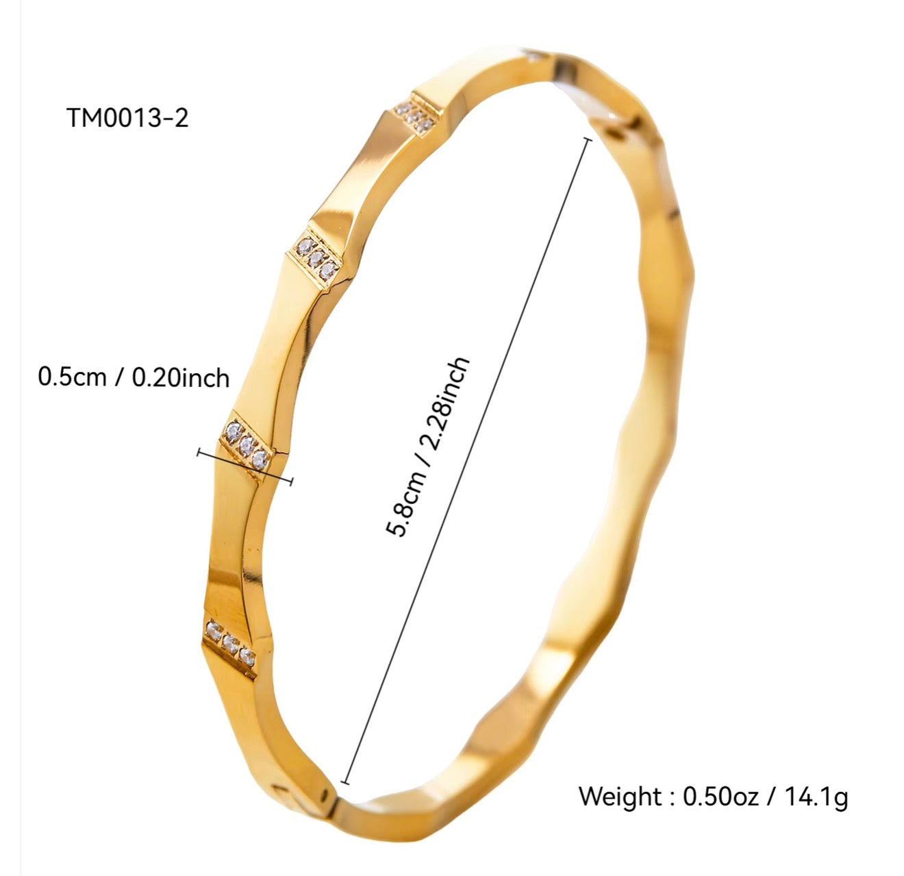 Icy -  Stainless Steel / bracelet en acier inoxydable - résistant à l’eau
