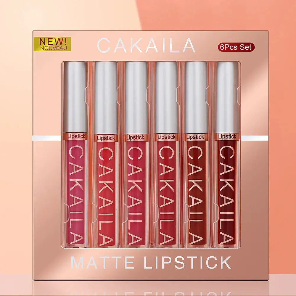 Red so hot -  6-Color Lipstick Set Liquid Matte / lot de rouge à lèvres mattes