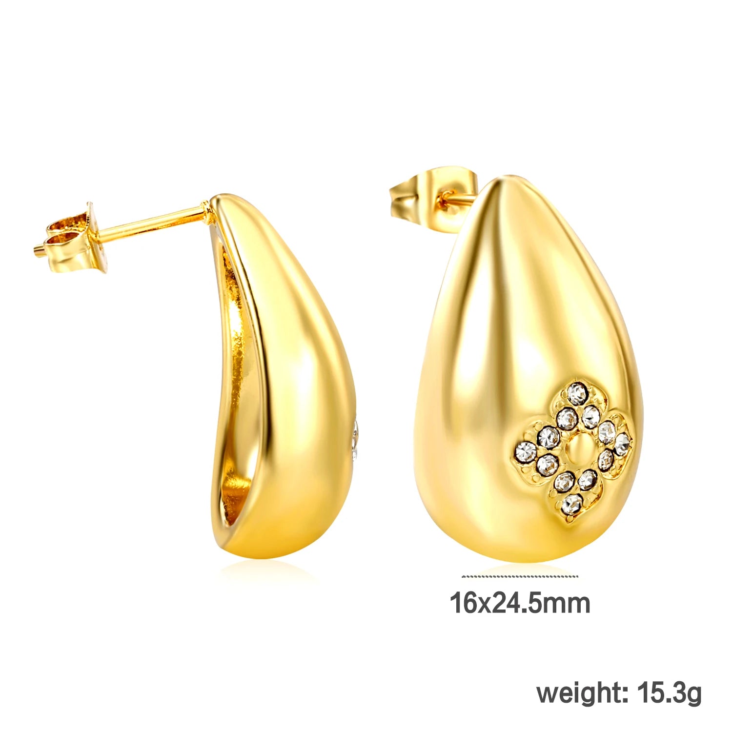 Classy Stainless Steel - boucles d’oreilles en acier inoxydable