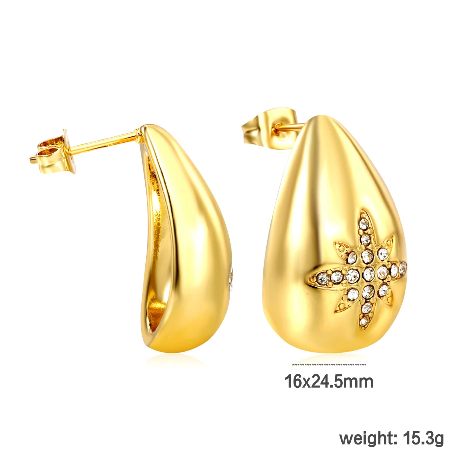 Classy Stainless Steel - boucles d’oreilles en acier inoxydable