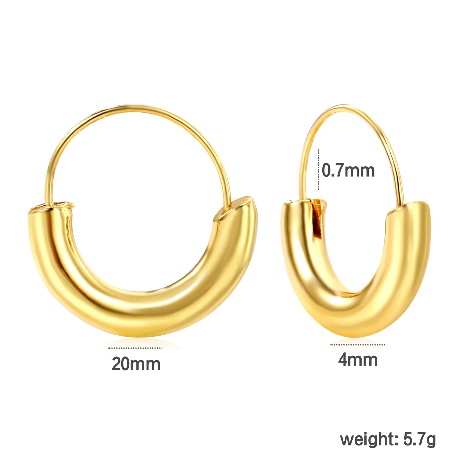 Classy Stainless Steel - boucles d’oreilles en acier inoxydable