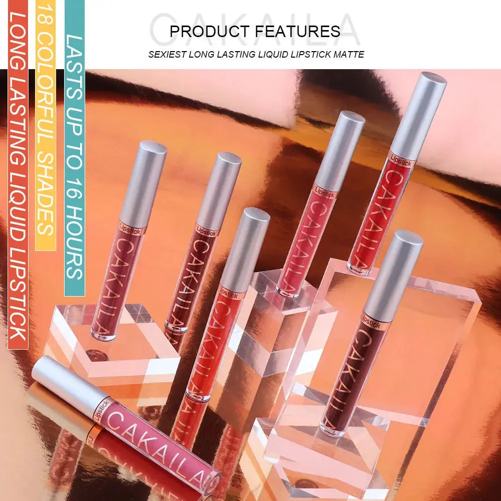 Red so hot -  6-Color Lipstick Set Liquid Matte / lot de rouge à lèvres mattes