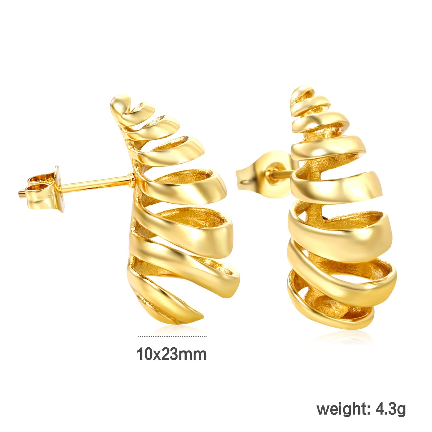 Classy Stainless Steel - boucles d’oreilles en acier inoxydable