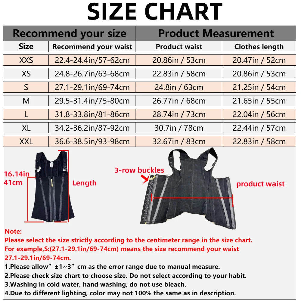 Waist Trainer Corset ( Adjustable Zipper ) sport