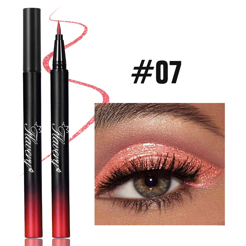 Metallic Silver Waterproof Liquid Eyeliner Glitter