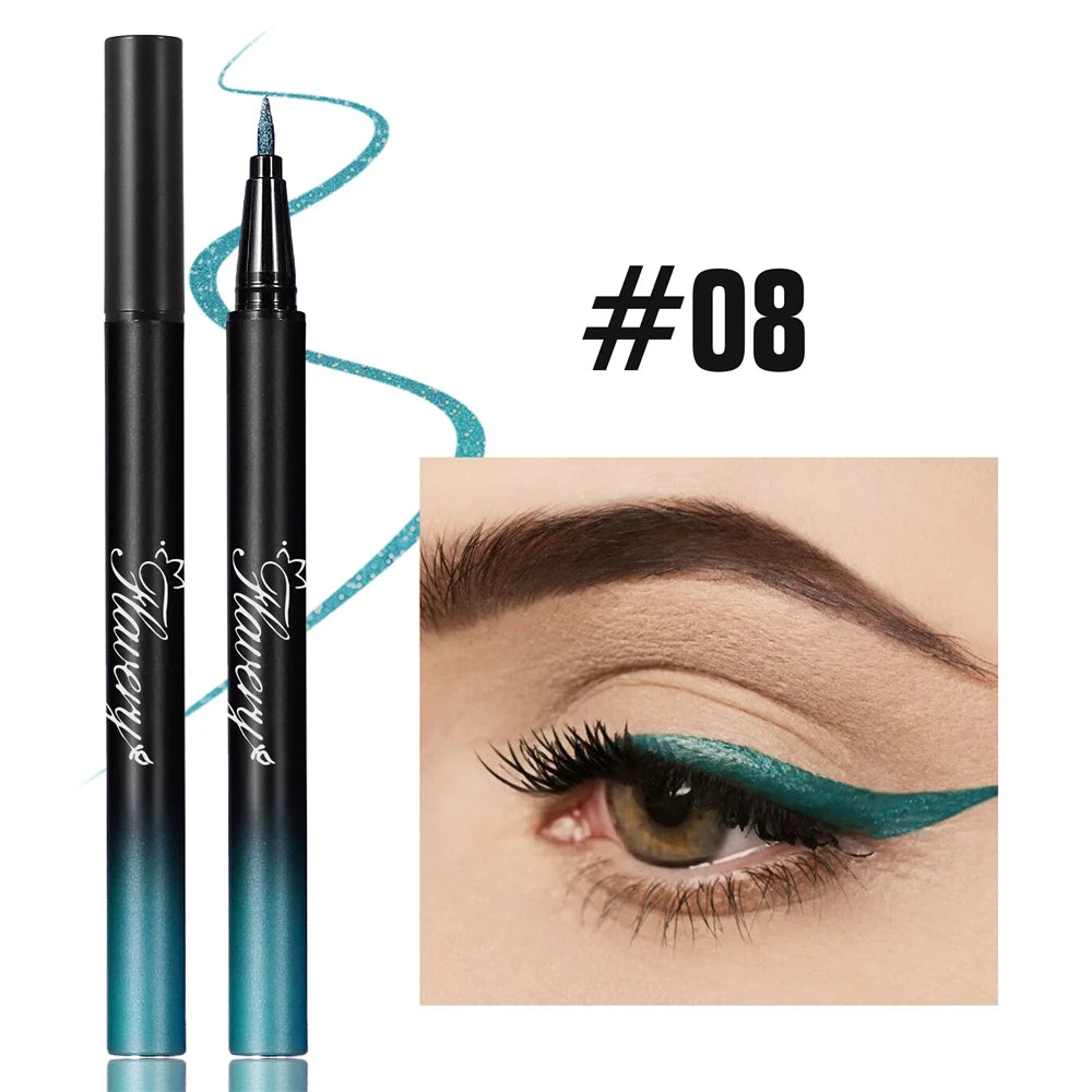Metallic Silver Waterproof Liquid Eyeliner Glitter