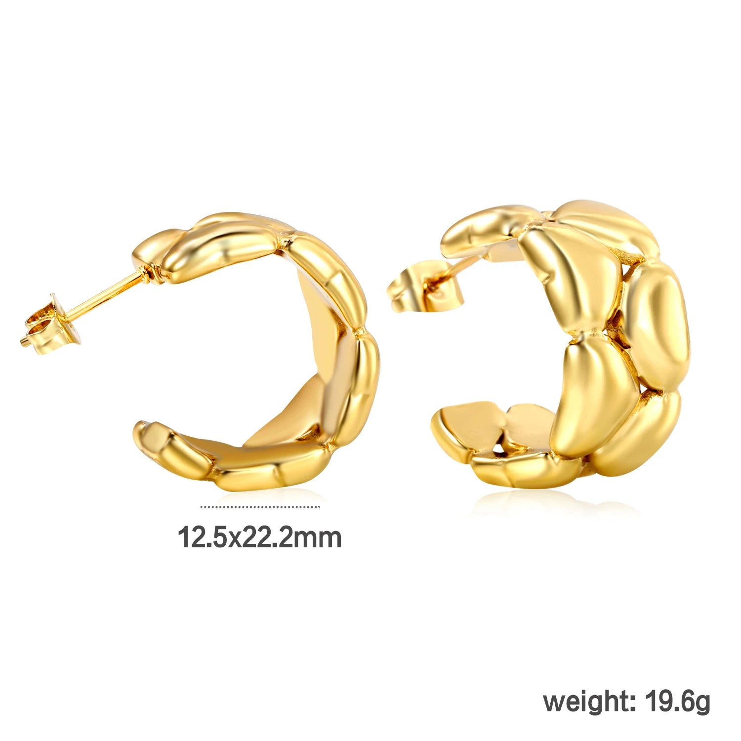 Classy Stainless Steel - boucles d’oreilles en acier inoxydable