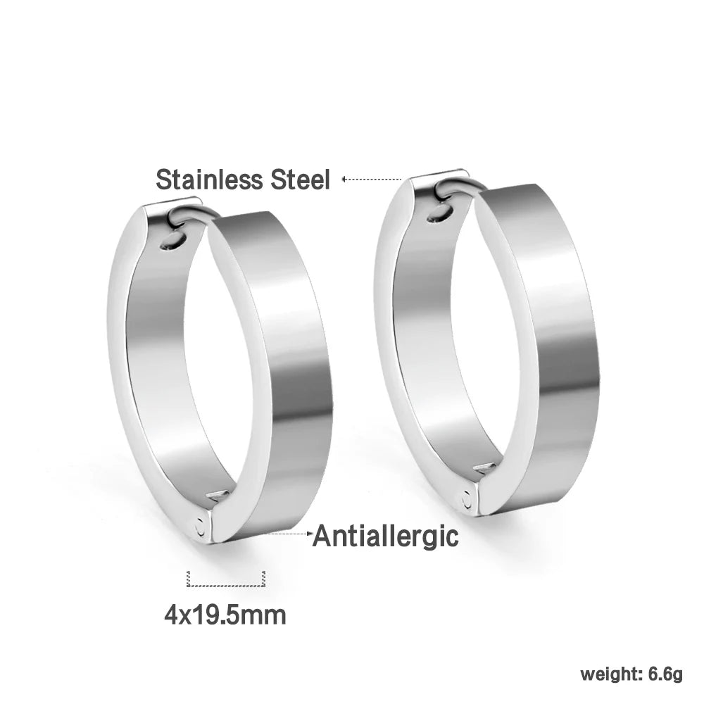 Classy Stainless Steel - boucles d’oreilles en acier inoxydable