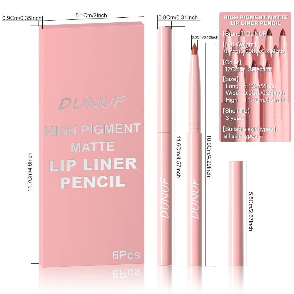 That giiirllll - 6pieces Lip Liner / crayons à lèvres
