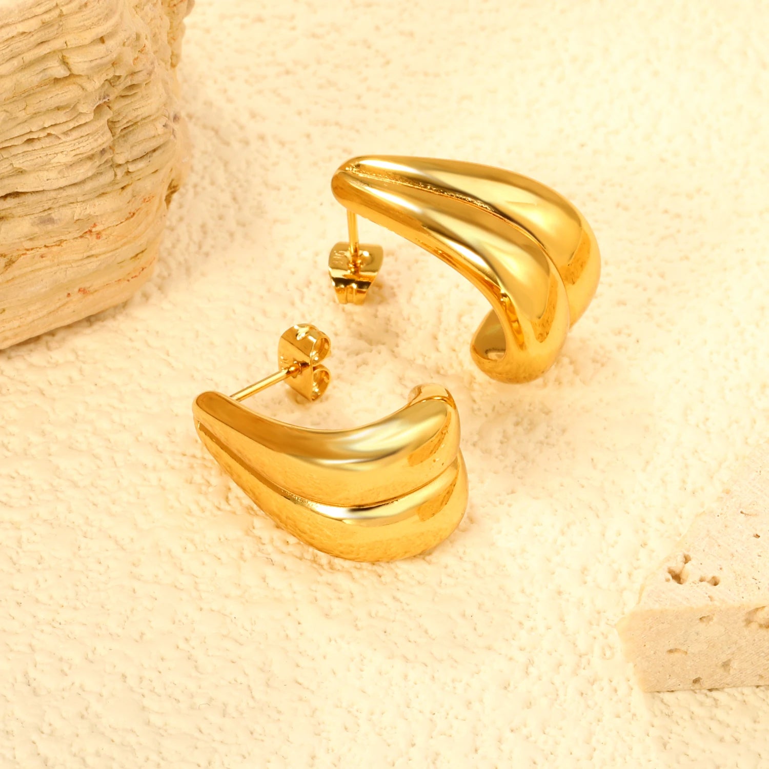 Classy Stainless Steel - boucles d’oreilles en acier inoxydable