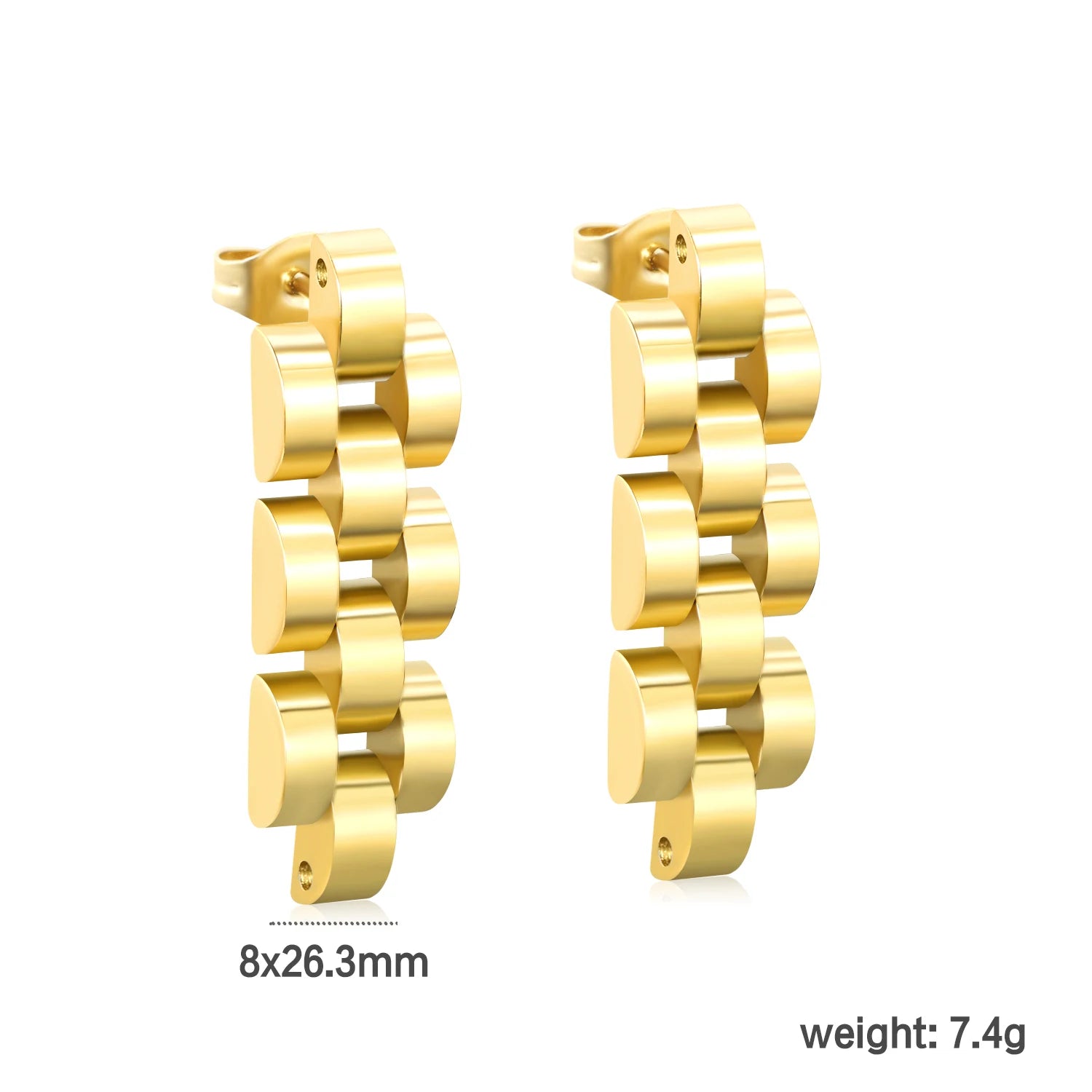 Classy Stainless Steel - boucles d’oreilles en acier inoxydable