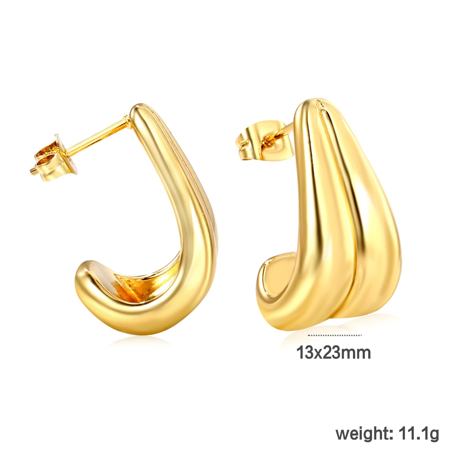 Classy Stainless Steel - boucles d’oreilles en acier inoxydable