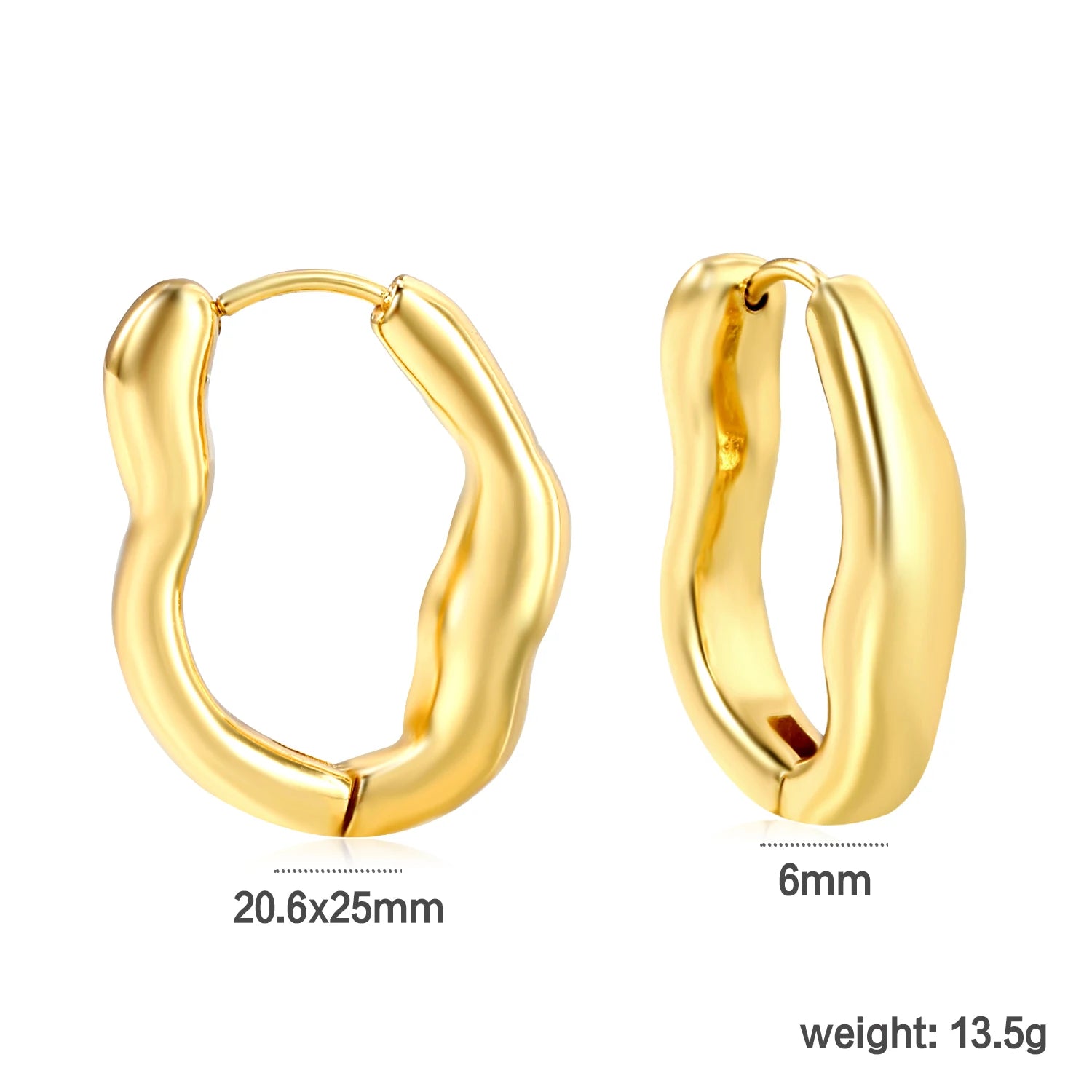 Classy Stainless Steel - boucles d’oreilles en acier inoxydable