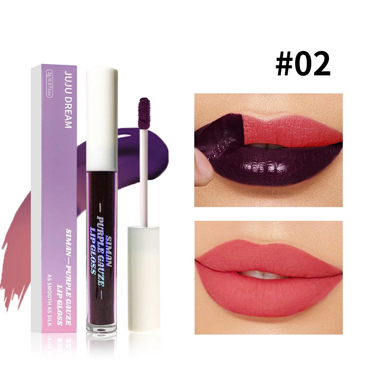 Glossy and glossy - 1/3 pcs peel off lip gloss