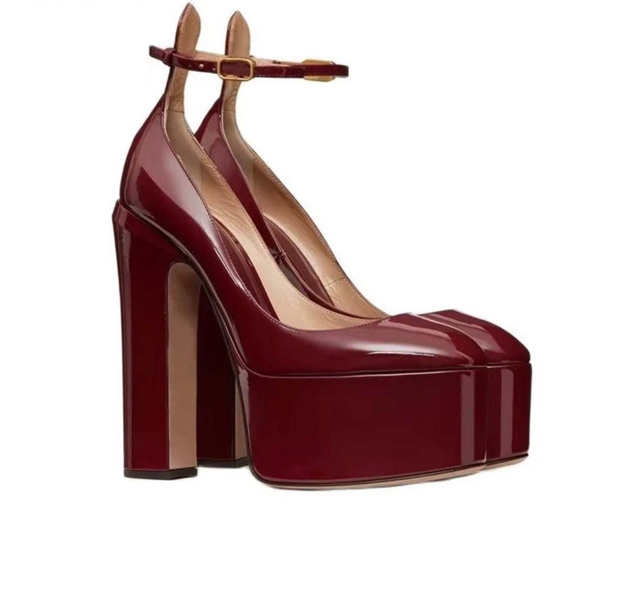 Barbie goin outside - Women's Pink Sandals Platform Heel Round / Talons platform