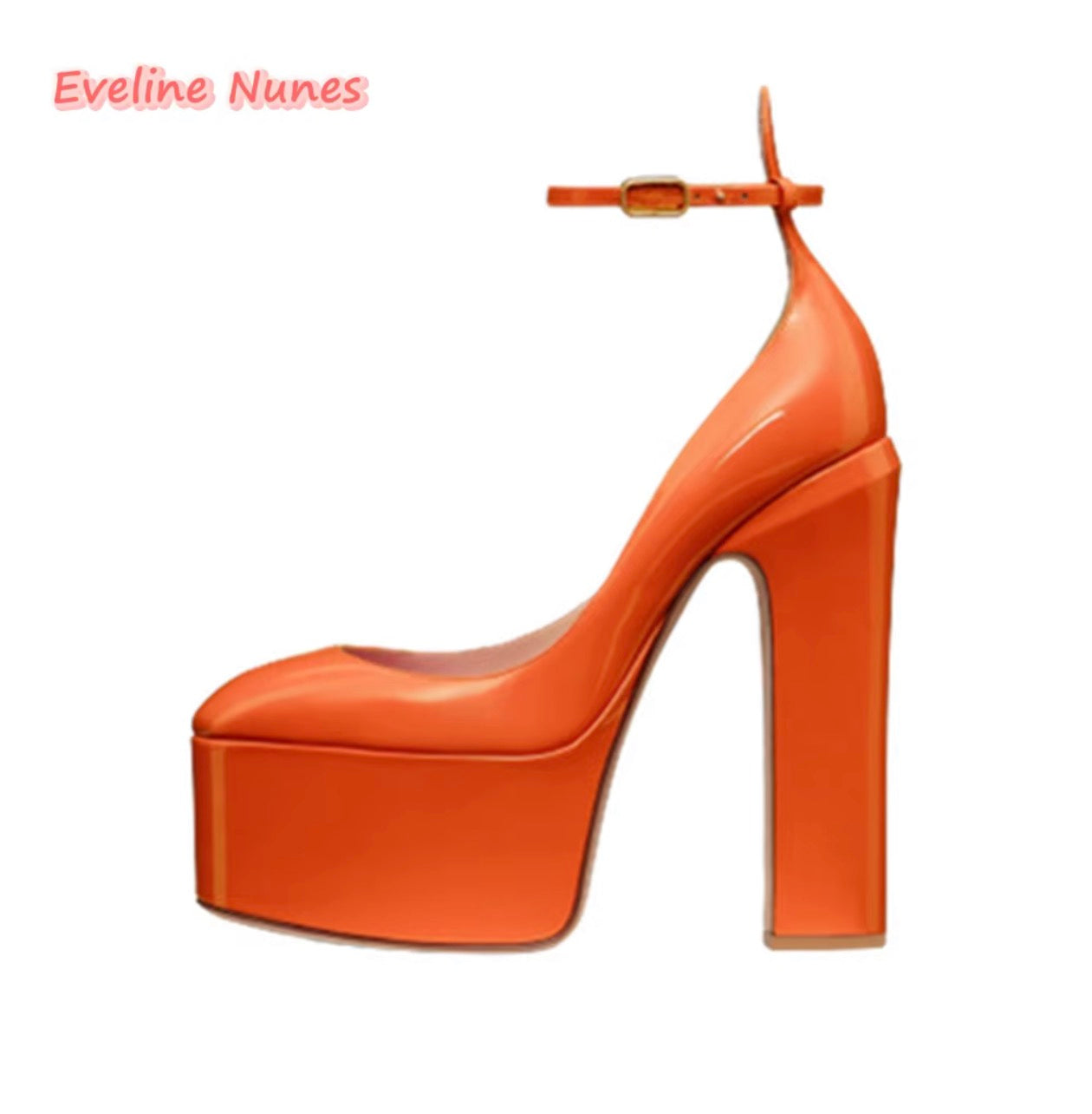 Barbie goin outside - Women's Pink Sandals Platform Heel Round / Talons platform